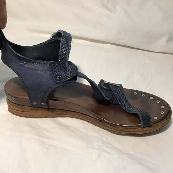 A.S. 90 Navy Blue Strappy Sandal - Picture 9 of 16